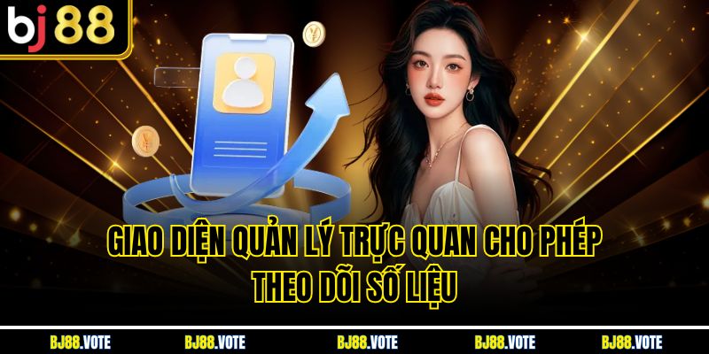 Giao diện quản lý trực quan cho phép theo dõi số liệu