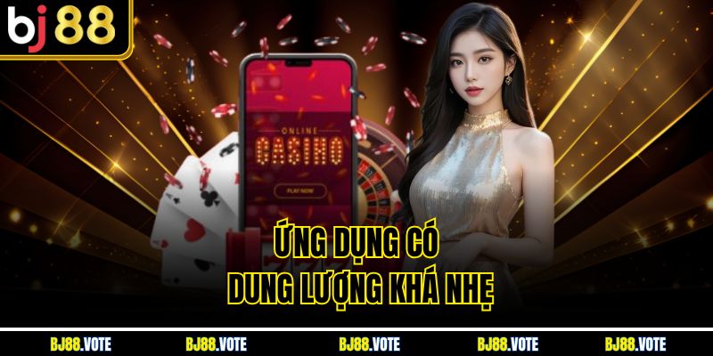 Ứng dụng có dung lượng khá nhẹ